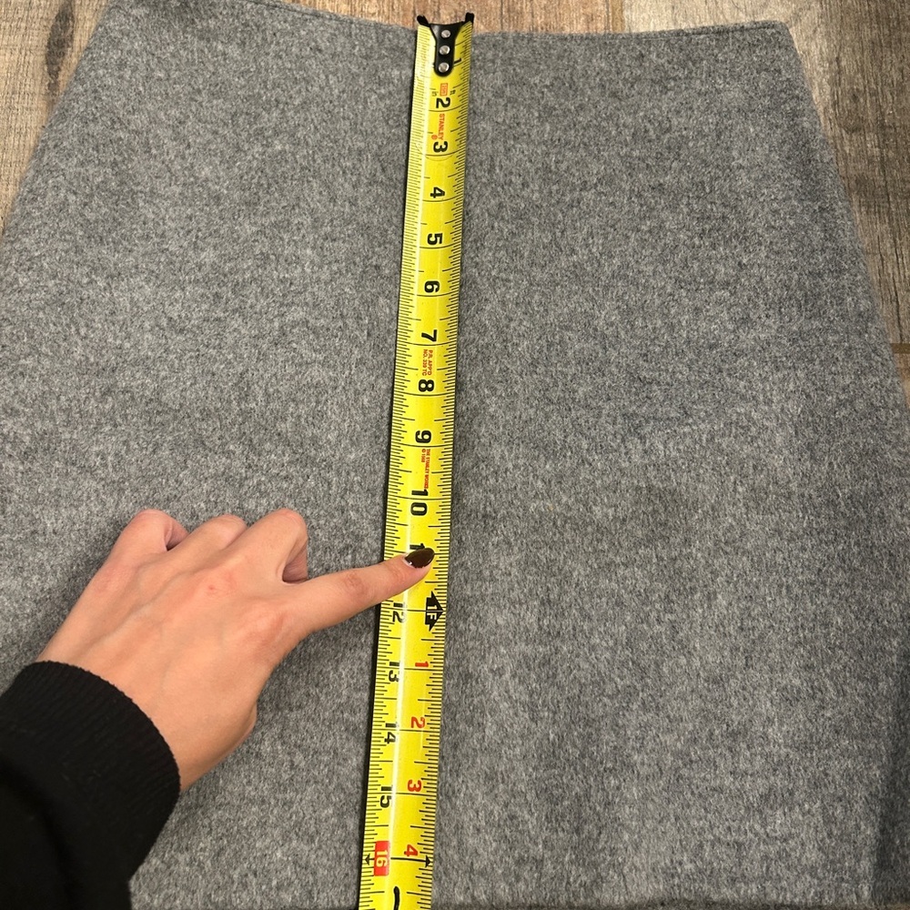 Club Monaco Wool Gray A-Line Mini Skirt Size 2 - Picture 8 of 8